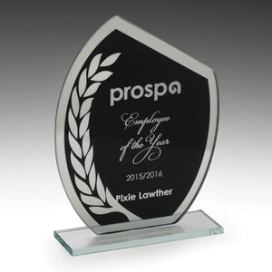 Glass Black Wreath - eagle rise sports