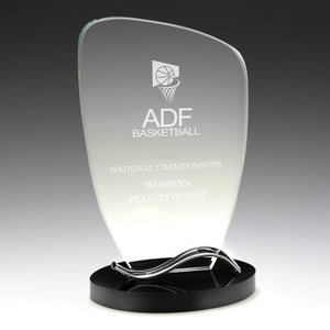 Glass Black & Metal Cascade