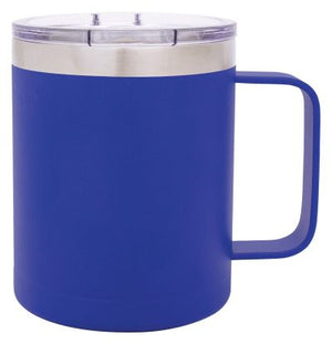 Blue Double Wall Mug with Handle