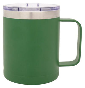 Green Double Wall Mug with Handle