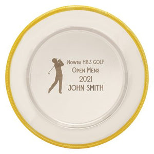 Metal Tray Gold Edge