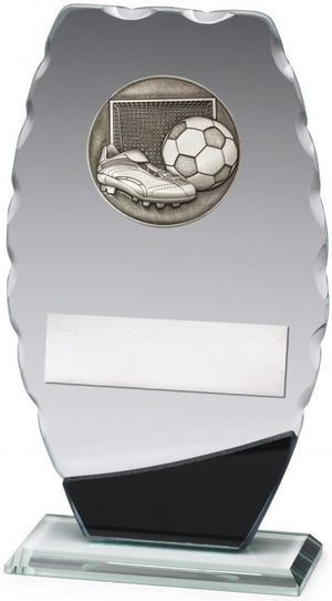 Football Clipped Oval plaques - eagle rise sports