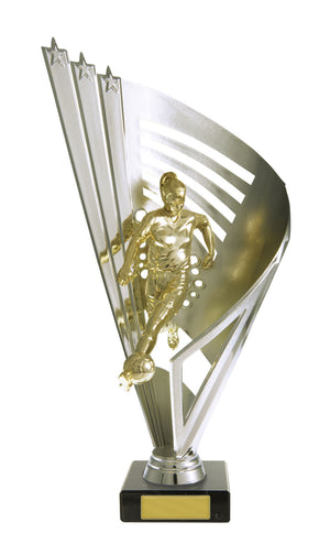 Figure on Column Female trophy - eagle rise sports