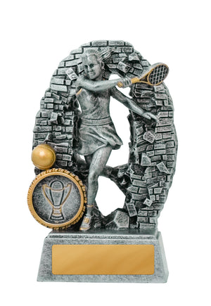 Crash Through Tennis Female Trophies