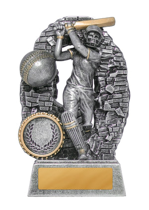 Crash Through Cricket Batter Female Trophy - eagle rise sports 
