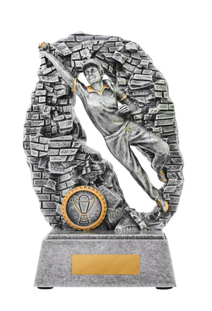 Crash Through Cricket Fielder Female Trophy - eagle rise sports