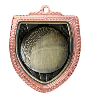 Shield Medal - Cricket Ball