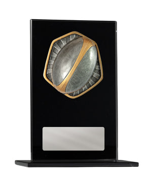 Black Glass Series Rugby Trophies