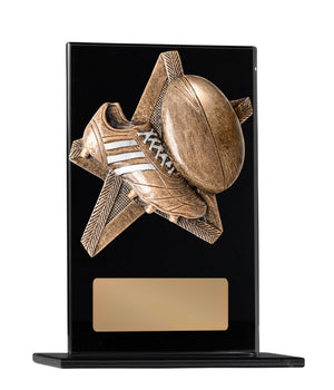 Black Glass Series Rugby Trophies