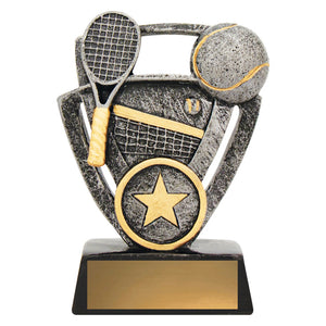Tennis Budget Theme Trophies