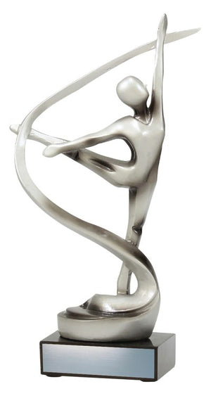 Dance Abstract Silver trophy - eagle rise sports