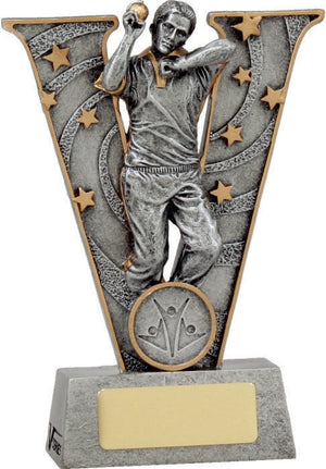 Cricket V- Bowler Trophy - eagle rise sports