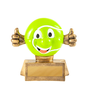 Smiliing Tennis Trophies
