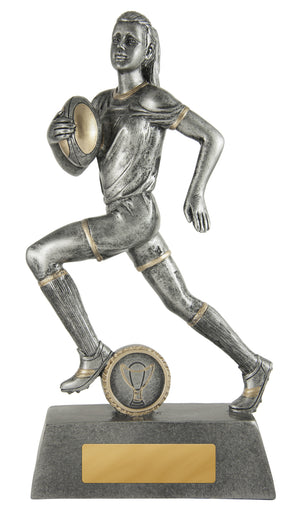 All Action Hero -Rugby Female trophy - eagle rise sports