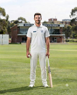 Deakin Cricket Club White Playing Shirt Short