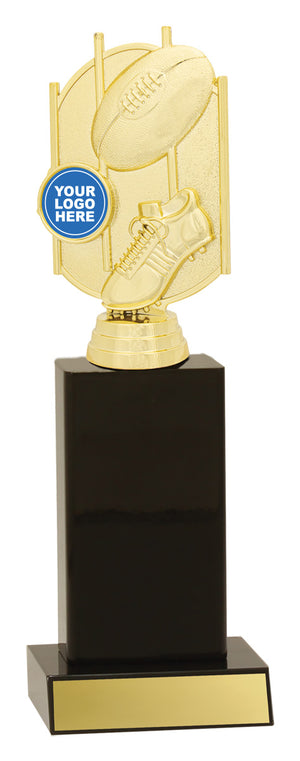 Gloss Black Column Trophy - eagle rise sports