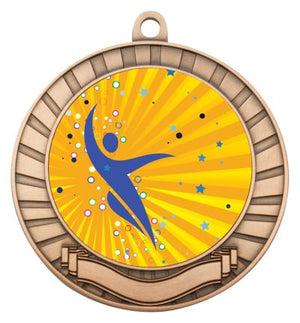 Eco Scroll Medal Dance Abstract - eagle rise sports