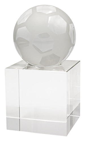 Football Crystal Spinning trophy - eagle rise sports
