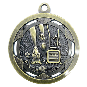 Cross-Country Sculptured Bronze trophy award featuring a runner in dynamic stride on trail terrain