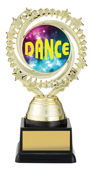 Gold Cosmic dance trophies - eagle rise sports