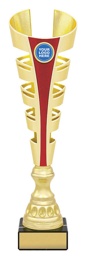 Gauntlet Trophy Red dance cup - eagle rise sports