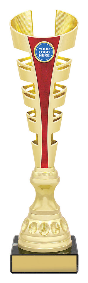 Gauntlet Trophy Red dance cup - eagle rise sports