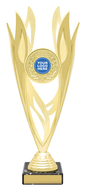 Lantern Gold / Black cup trophy - eagle rise sports