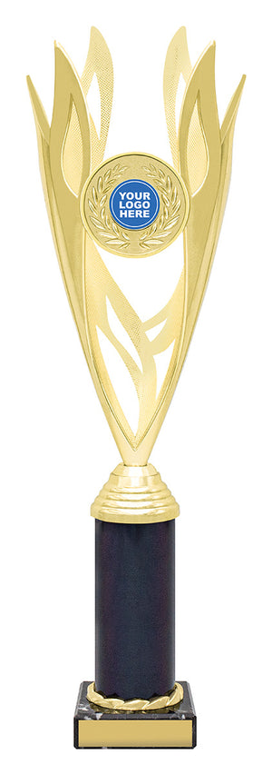 Lantern Gold / Black cup trophy - eagle rise sports
