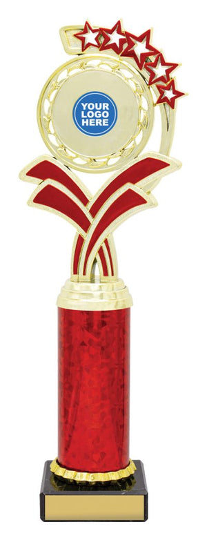 Gold / Red Kona dance Trophy - eagle rise sports