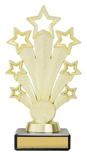 Blue Fanfare Series dance trophy - eagle rise sports