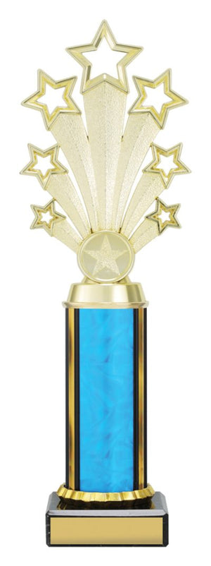 Blue Fanfare Series dance trophy - eagle rise sports