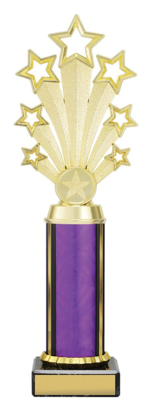 Purple Fanfare Series dance trophy - eagle rise sports