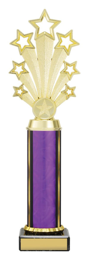 Purple Fanfare Series dance trophy - eagle rise sports