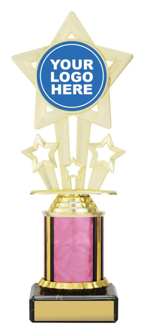 Pink Icon Star dance trophies - eagle rise sports
