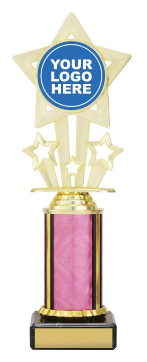Pink Icon Star dance trophies - eagle rise sports