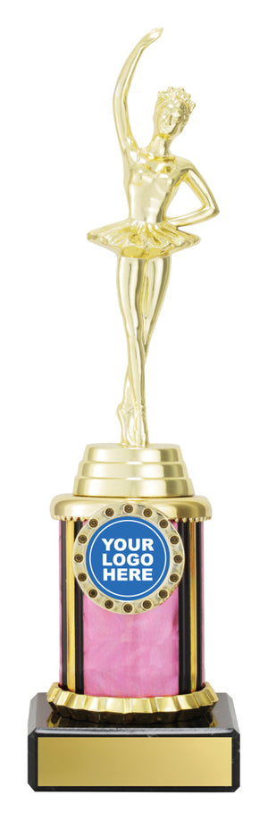 Ballet Pink Dazzle dance trophy - eagle rise sports