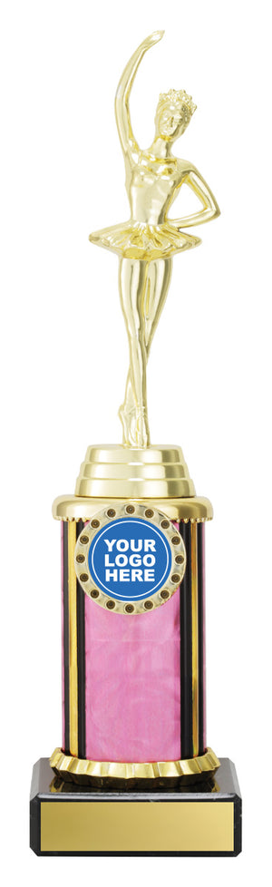Ballet Pink Dazzle dance trophy - eagle rise sports