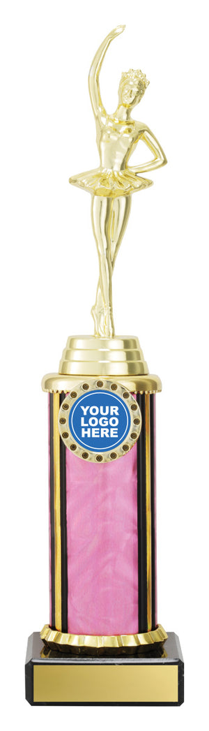 Ballet Pink Dazzle dance trophy - eagle rise sports