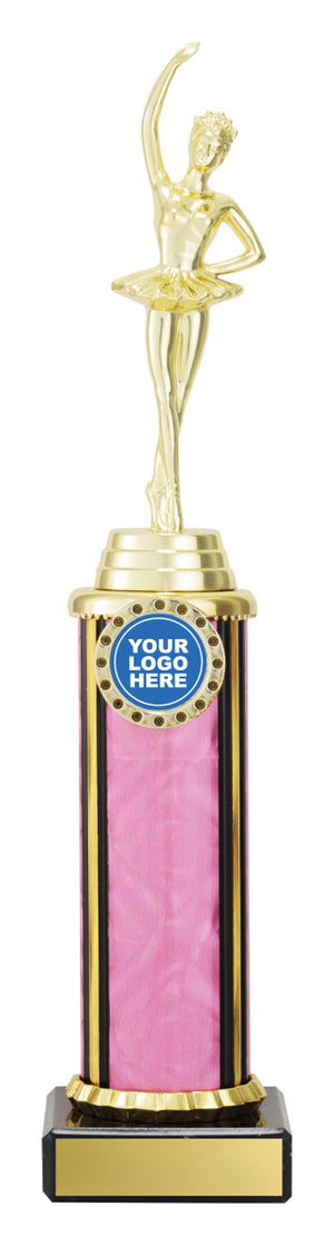 Ballet Pink Dazzle dance trophy - eagle rise sports