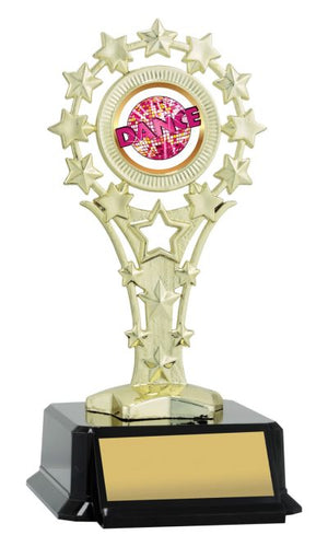 All Star Holder Gold dance trophy - eagle rise sports