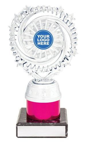 Cosmic Holder Silver / Pink dance trophy - eagle rise sports