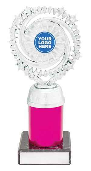 Cosmic Holder Silver / Pink dance trophy - eagle rise sports