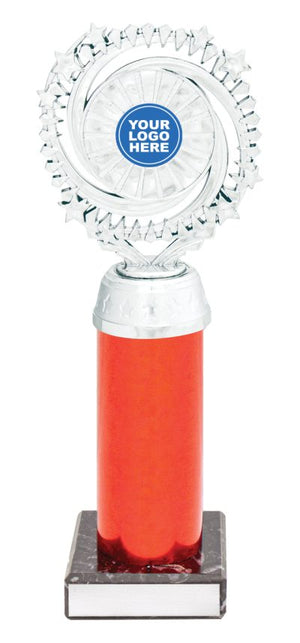 Cosmic Holder Silver / Red dance trophy - eagle rise sports