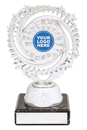 Cosmic Holder Silver / Blue dance trophy - eagle rise sports