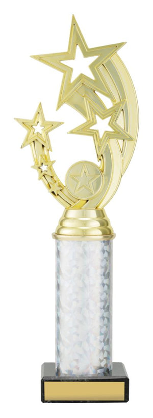 Gold Flying Star dance trophy - eagle rise sports