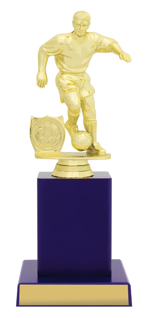 Blue Column Series football Trophy - eagle rise sports