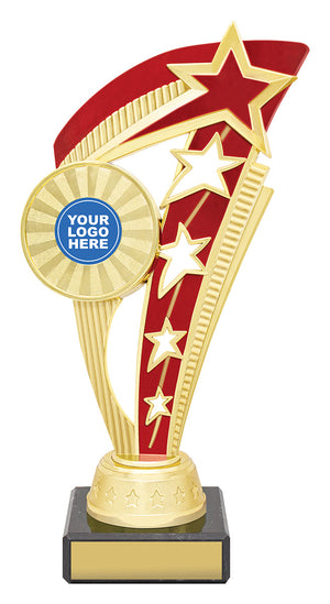 Echo Star Red football cup trophy - eagle rise sports