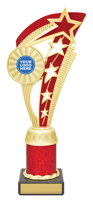 Echo Star Red football cup trophy - eagle rise sports