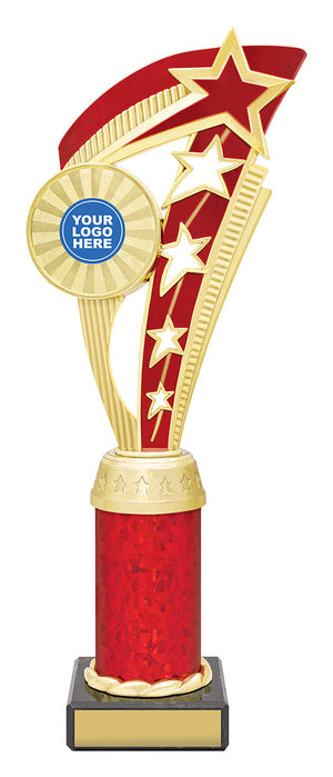 Echo Star Red football cup trophy - eagle rise sports