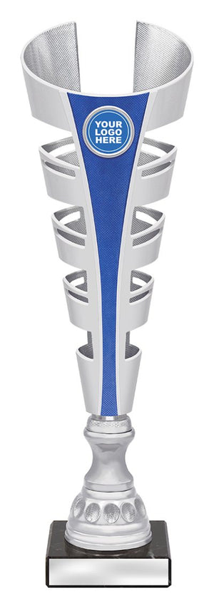 Gauntlet Trophy Blue football trophy - eagle rise sports